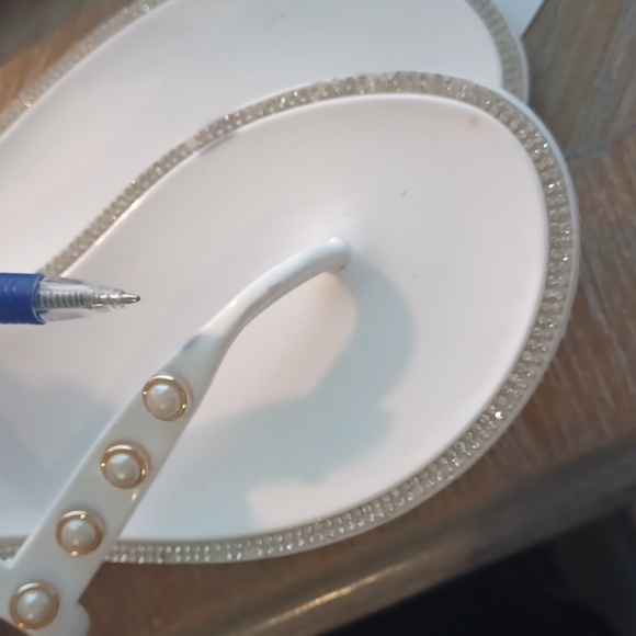 Carvela Kurt Geiger Pearl Jeweled & Rhinestones Flip Flop Sandals Size EU 40 - Picture 14 of 14